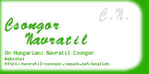 csongor navratil business card